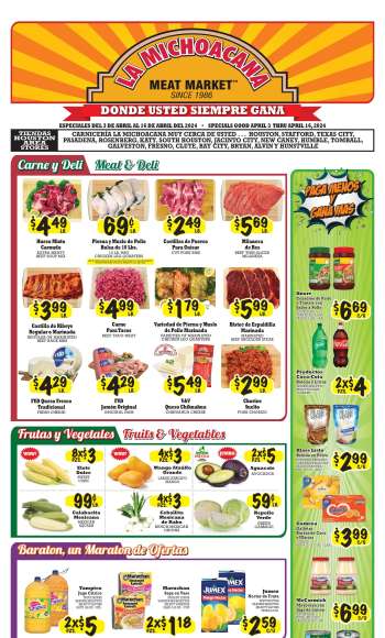 thumbnail - La Michoacana Meat Market Ad - Biweekly specials