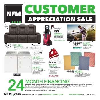 thumbnail - Nebraska Furniture Mart Ad - Customer Appreciation Sale