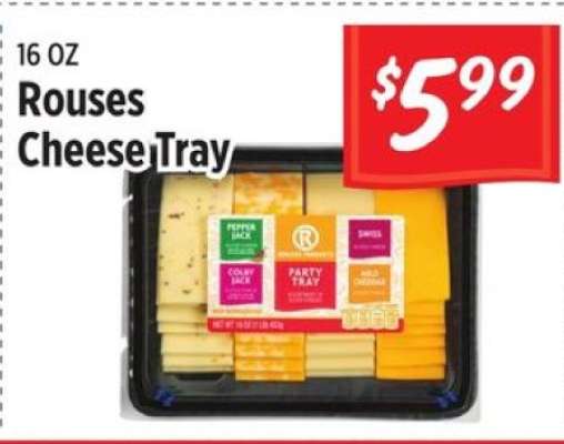 Rouses Cheese Tray