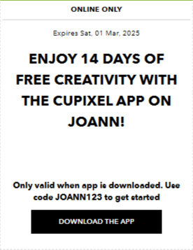 JOANN ad. Page 1