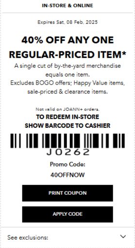 JOANN ad. Page 1