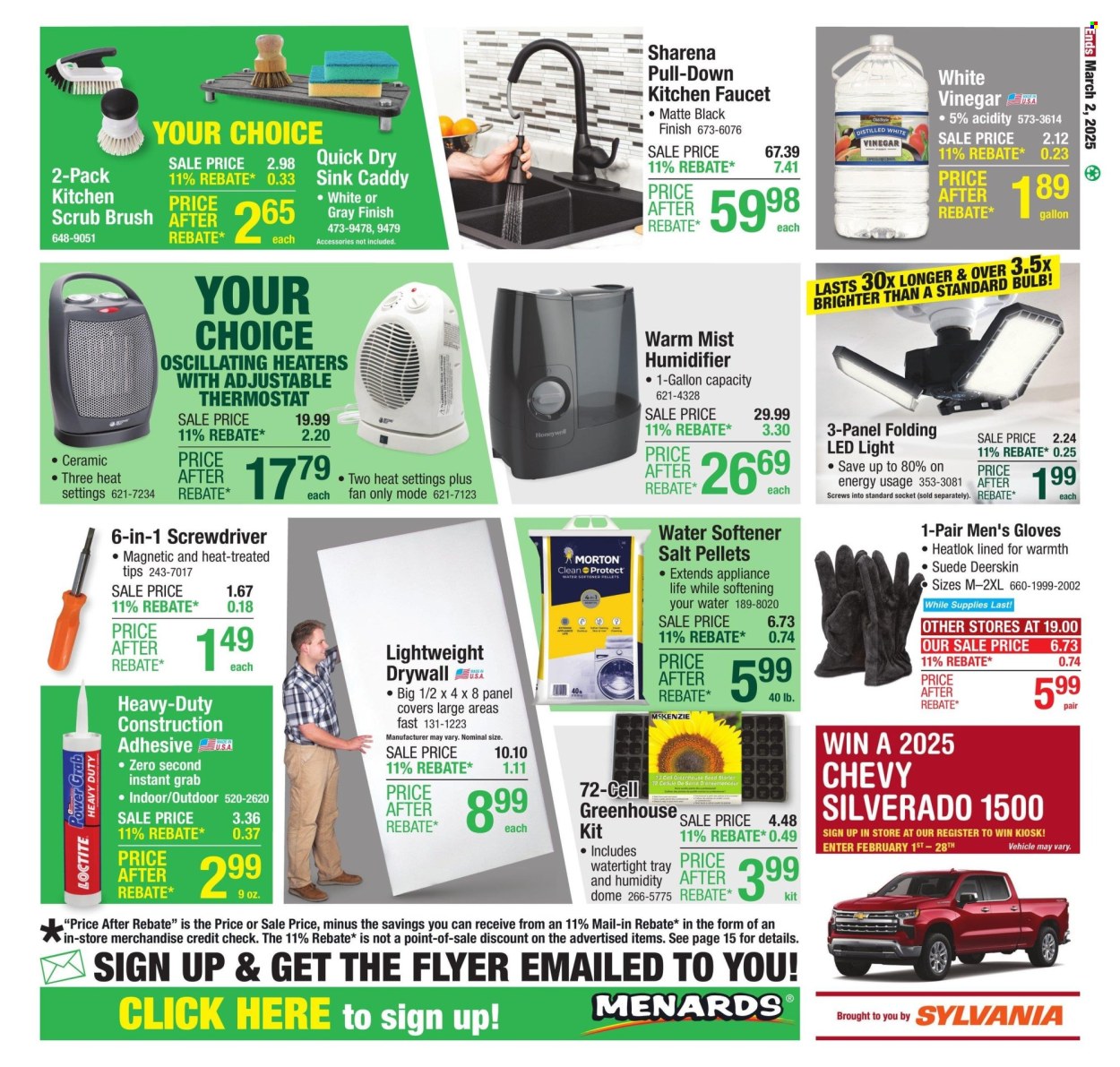 Menards ad - 02/16/2025 - 03/02/2025. Page 1