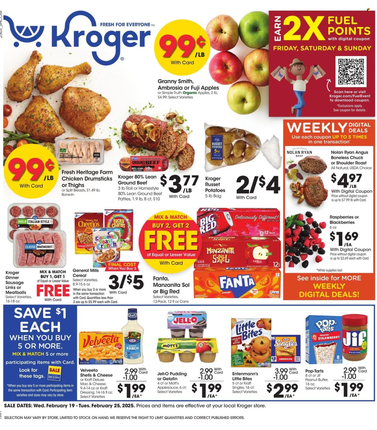 Kroger ad - 02/19/2025 - 02/25/2025. Page 1