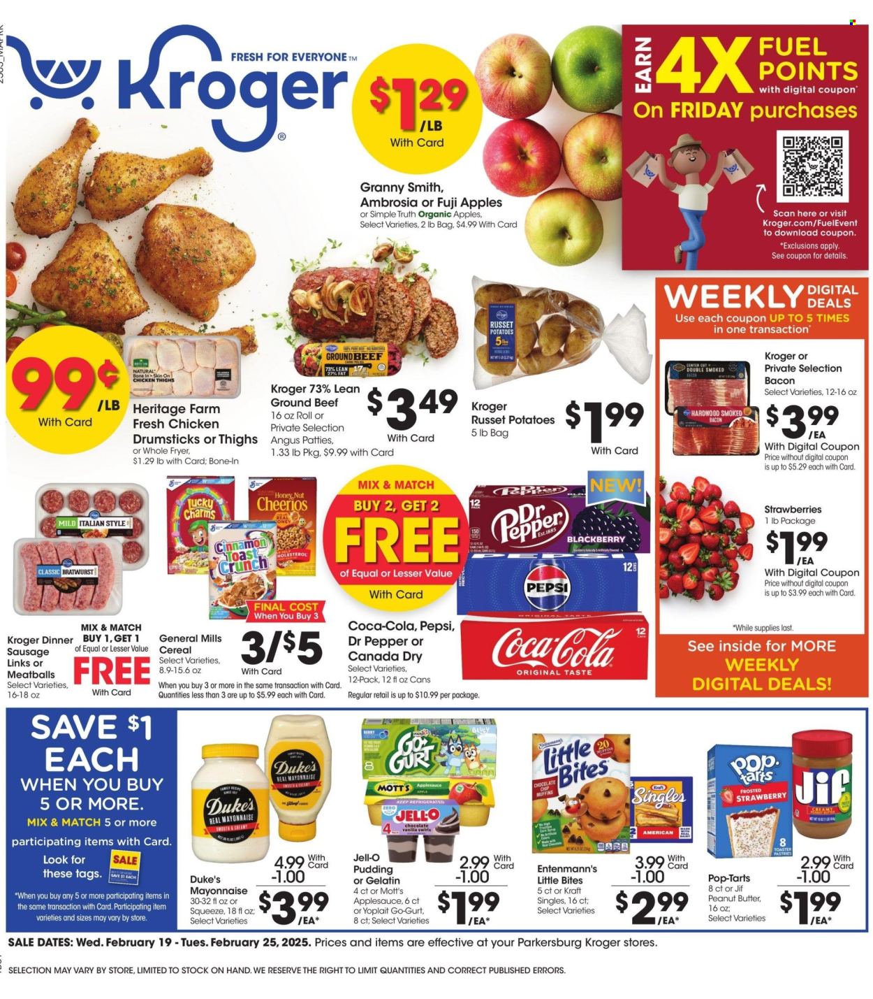 Kroger ad - 02/19/2025 - 02/25/2025. Page 1