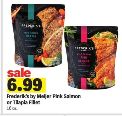 Frederik's by Meijer Pink Salmon or Tilapia Fillet - 16 oz.