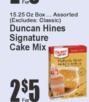 Duncan Hines Signature Cake Mix