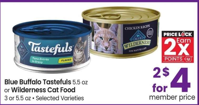 Blue Buffalo Tastefuls or Wilderness Cat Food