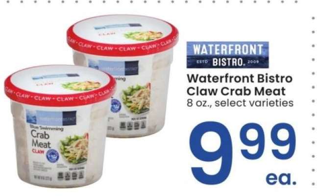 WATERFRONT BISTRO Claw Crab Meat - 8 oz., select varieties