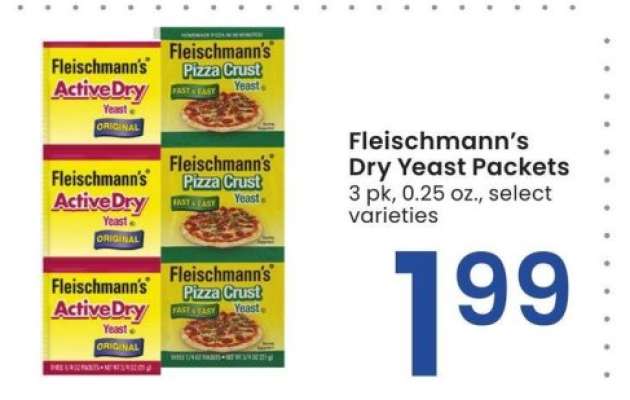 Fleischmann's Dry Yeast Packets - 3 pk, 0.25 oz., select varieties