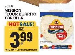 Mission Flour Burrito Tortilla