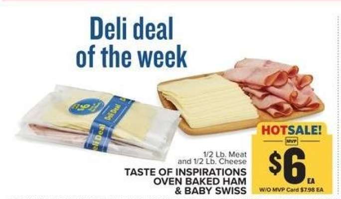 TASTE OF INSPIRATIONS OVEN BAKED HAM & BABY SWISS