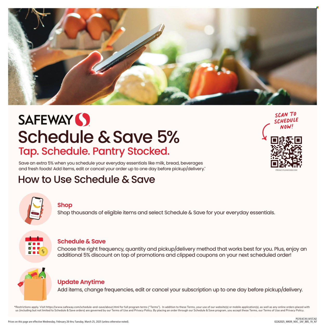 Safeway ad - 02/26/2025 - 03/25/2025. Page 1