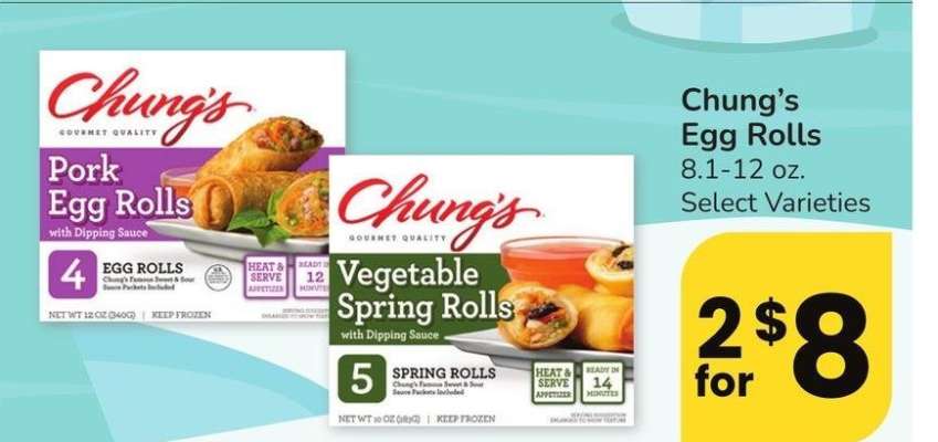 Chung's Egg Rolls - 8.1-12 oz. Select Varieties