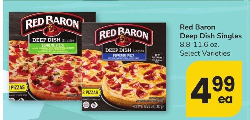 Red Baron Deep Dish Singles - 8.8-11.6 oz. Select Varieties