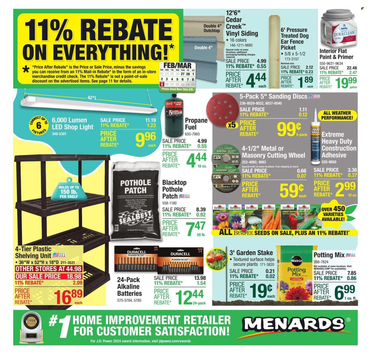 Menards ad - 02/27/2025 - 03/09/2025. Page 1