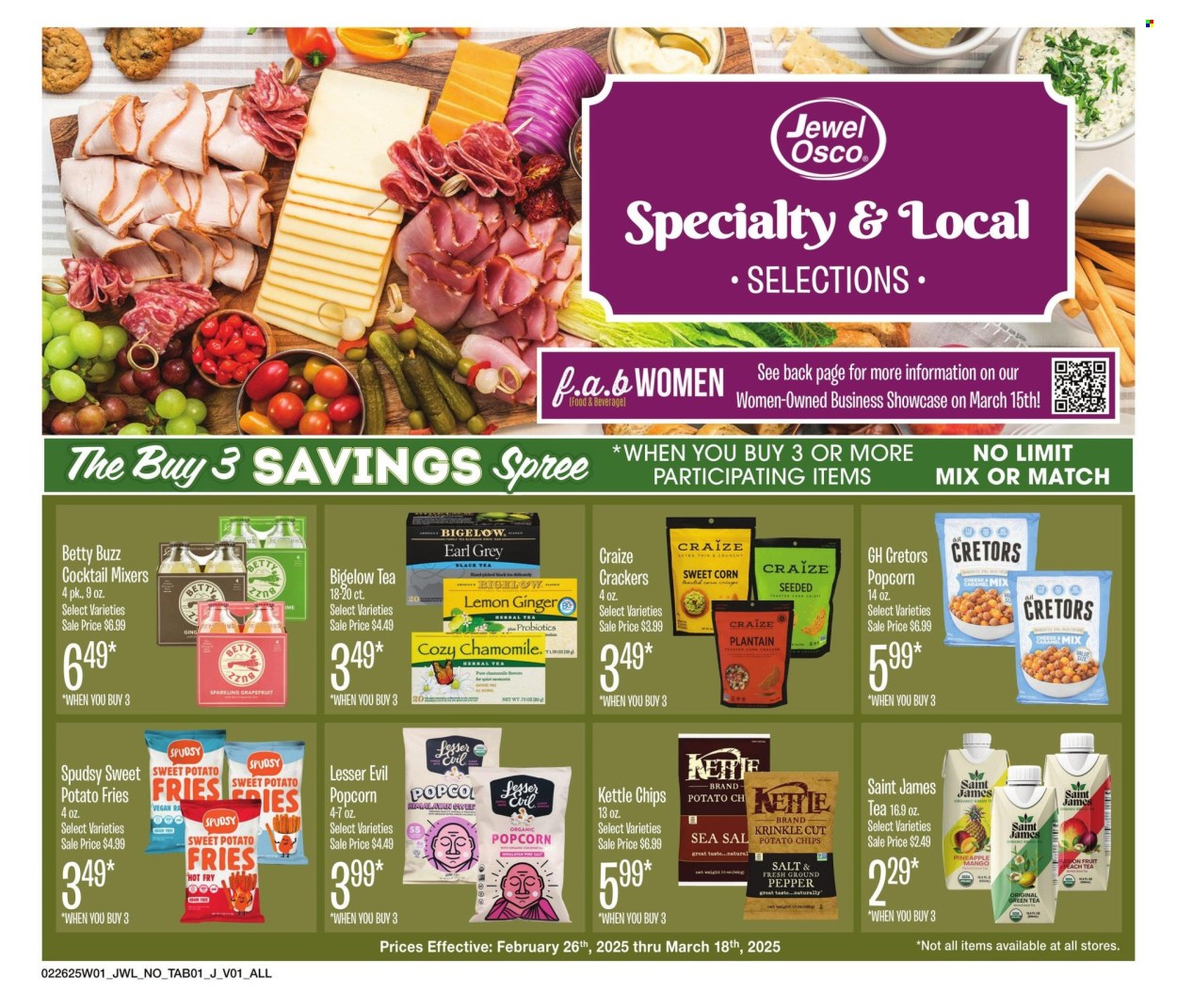 Jewel Osco ad - 02/26/2025 - 03/18/2025. Page 1