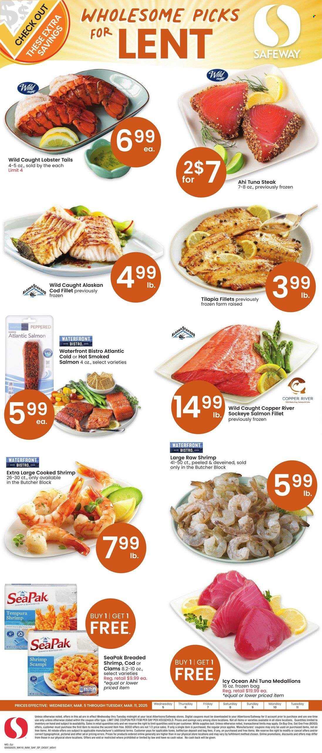 Safeway ad - 03/05/2025 - 03/11/2025. Page 1