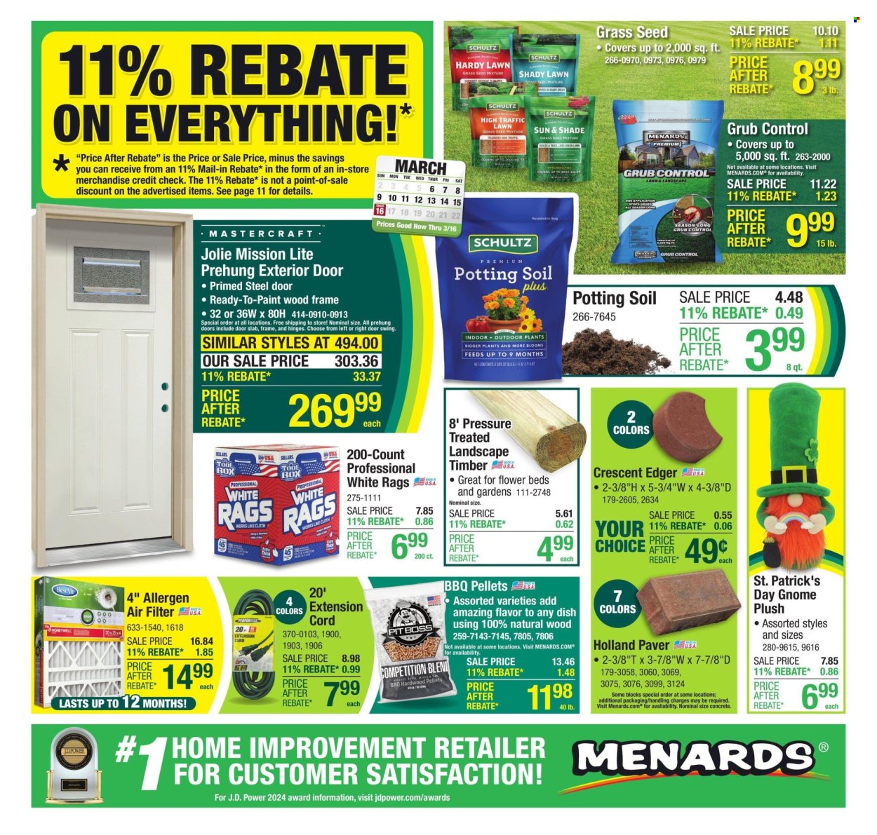 Menards ad - 03/06/2025 - 03/16/2025. Page 1