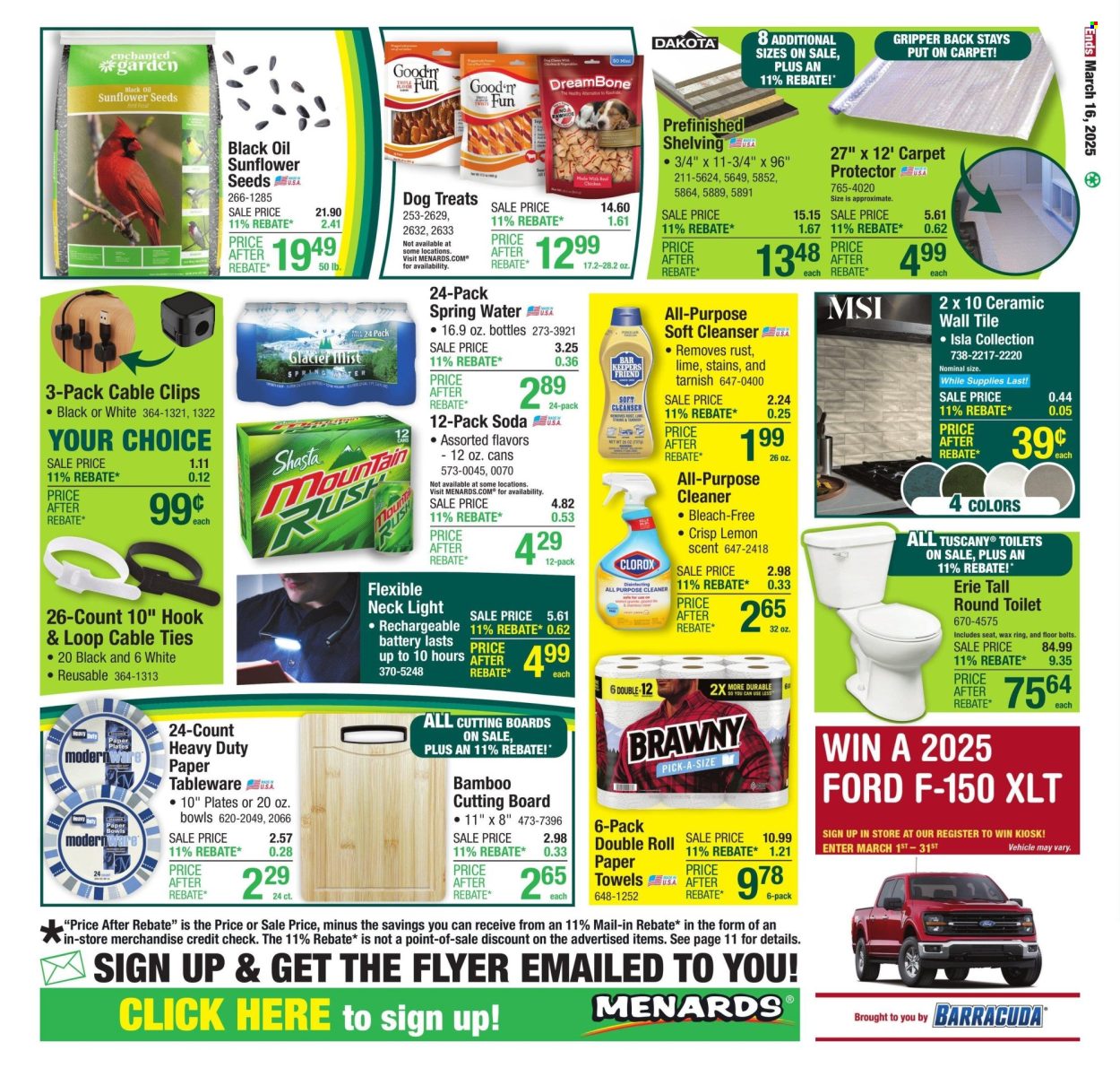 Menards ad - 03/06/2025 - 03/16/2025. Page 1