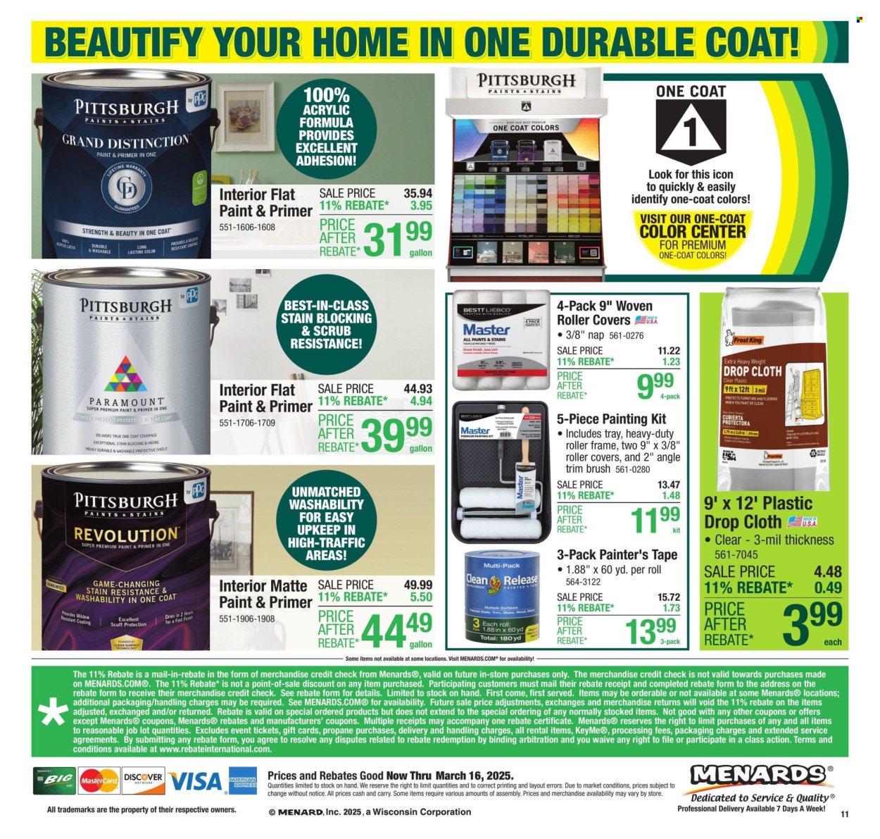 Menards ad - 03/06/2025 - 03/16/2025. Page 1