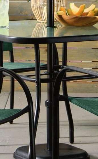 32" Glass-Top Dining Table