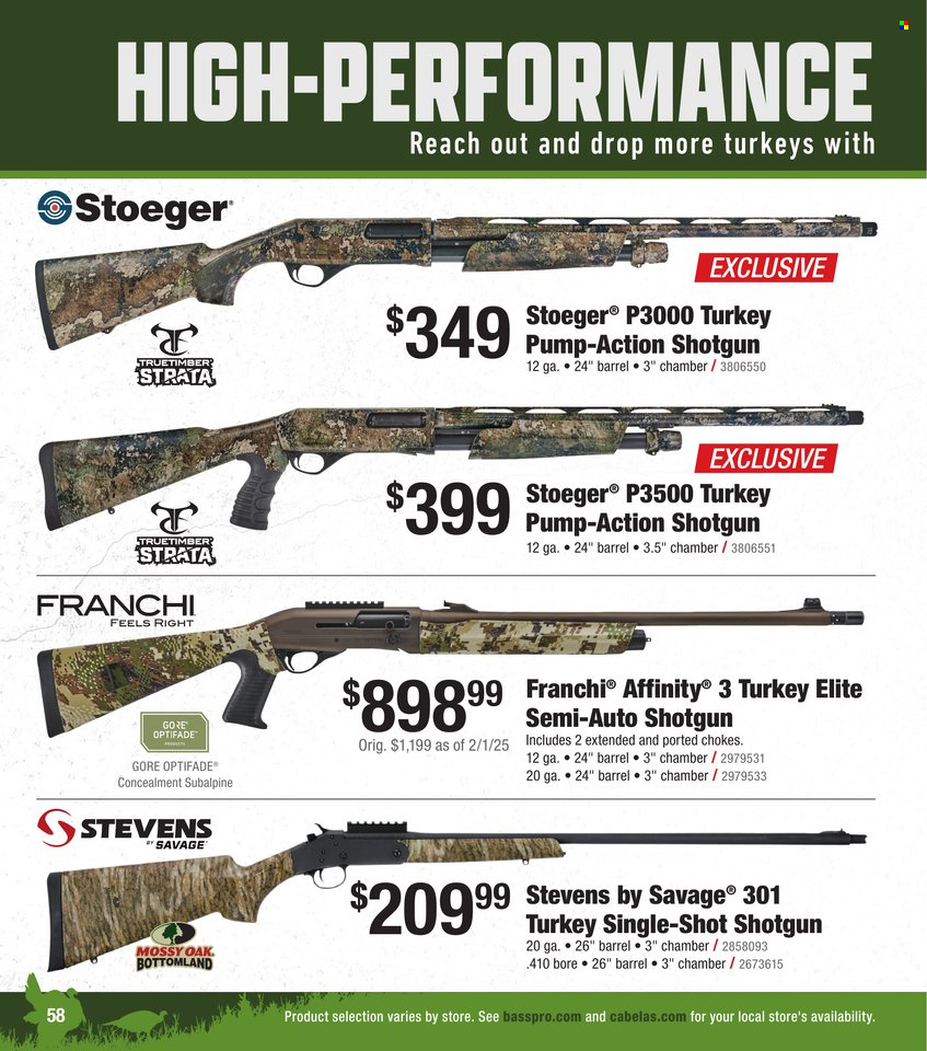 Cabela's ad. Page 1