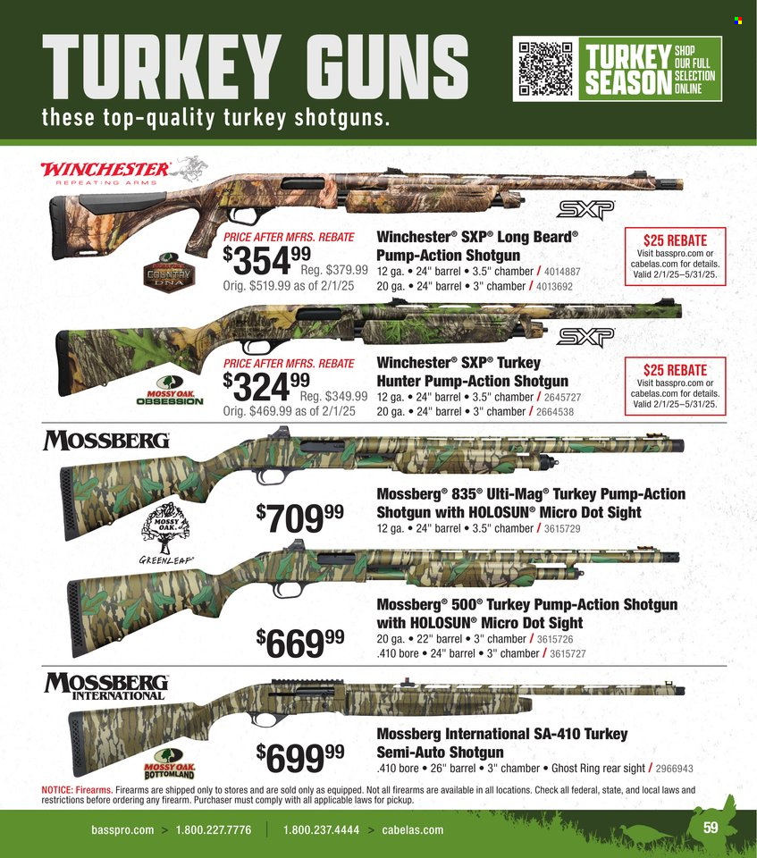 Cabela's ad. Page 1