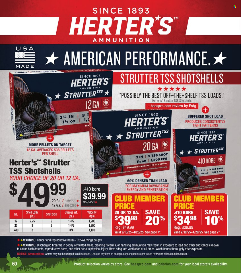 Cabela's ad. Page 1