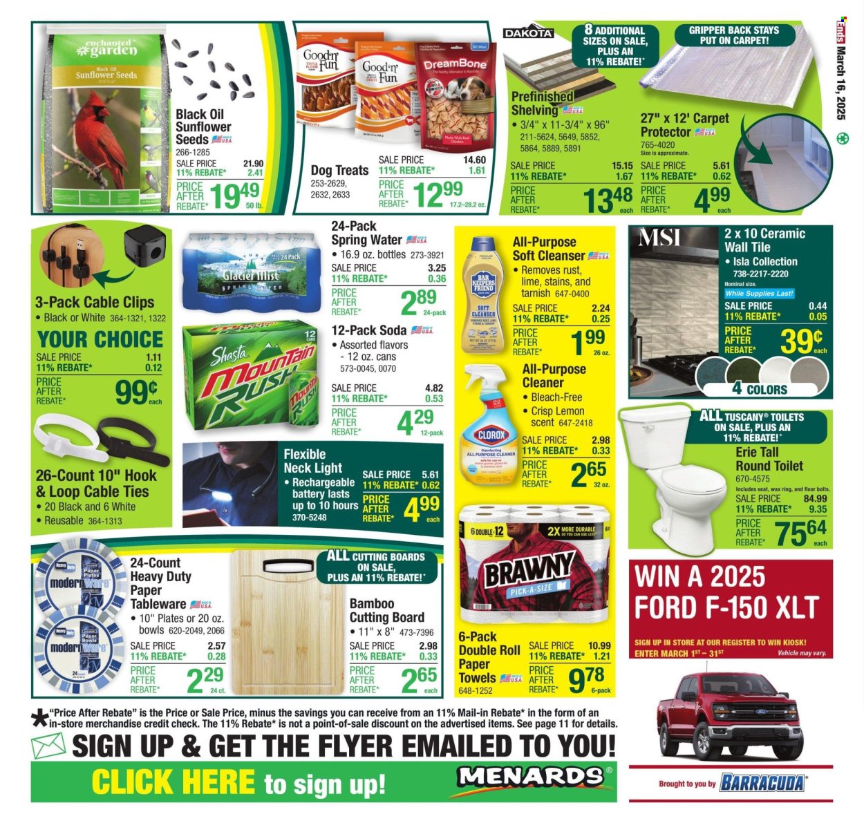 Menards ad - 03/06/2025 - 03/16/2025. Page 1