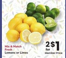 Mix & Match Fresh Lemons or Limes