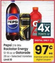 Pepsi, Rockstar Energy, or Gatorade