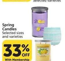 Spring Candles - Selected sizes and varieties