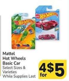 Mattel Hot Wheels Basic Car - Select Sizes & Varieties