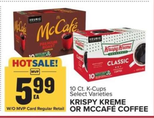 KRISPY KREME OR MCCAFE COFFEE