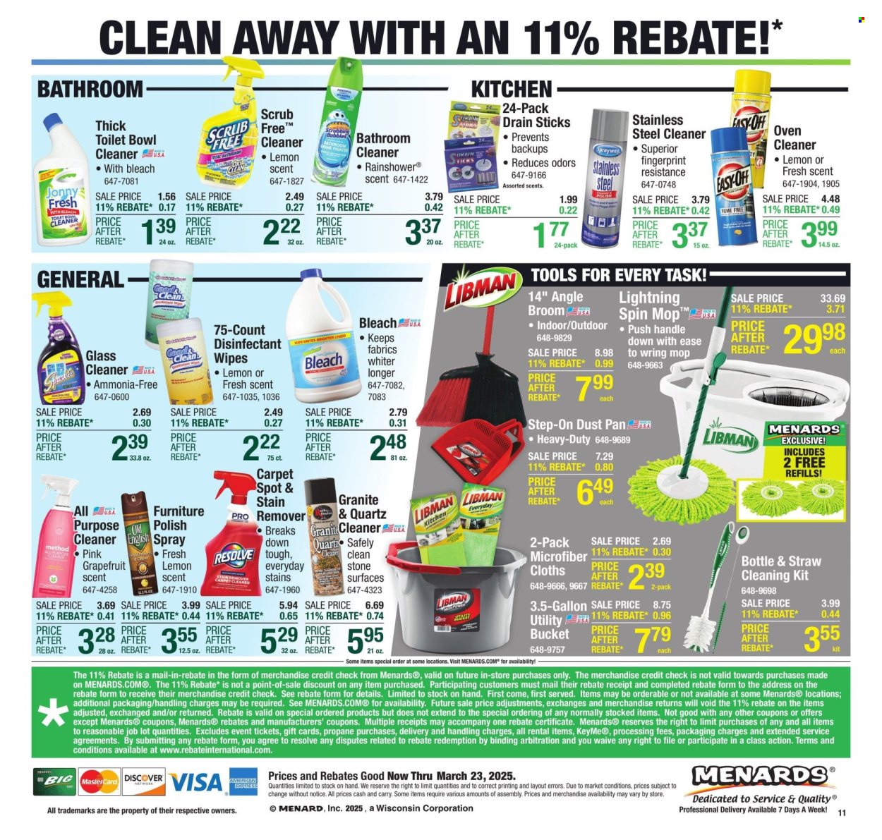 Menards ad - 03/13/2025 - 03/23/2025. Page 1