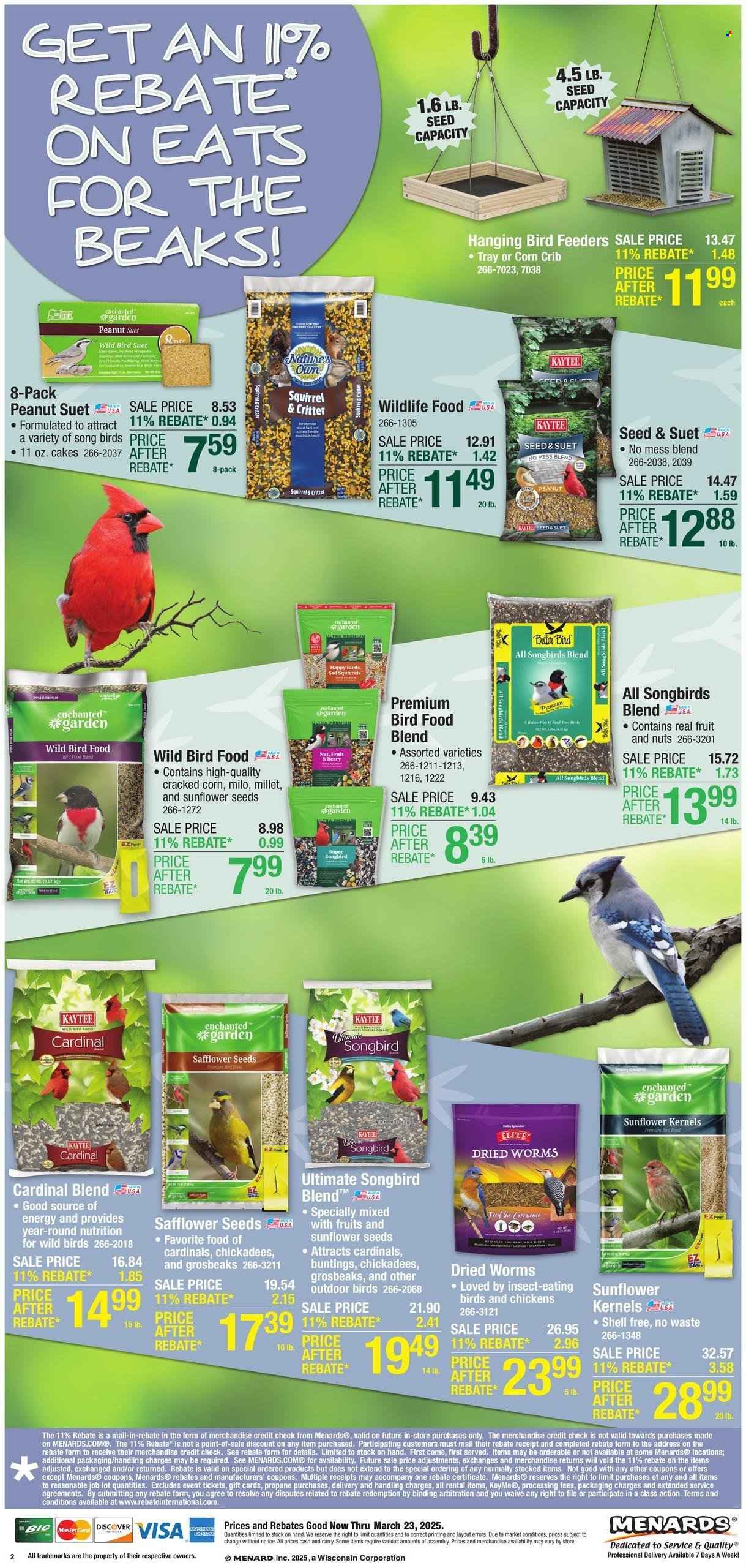 Menards ad - 03/13/2025 - 03/23/2025. Page 1