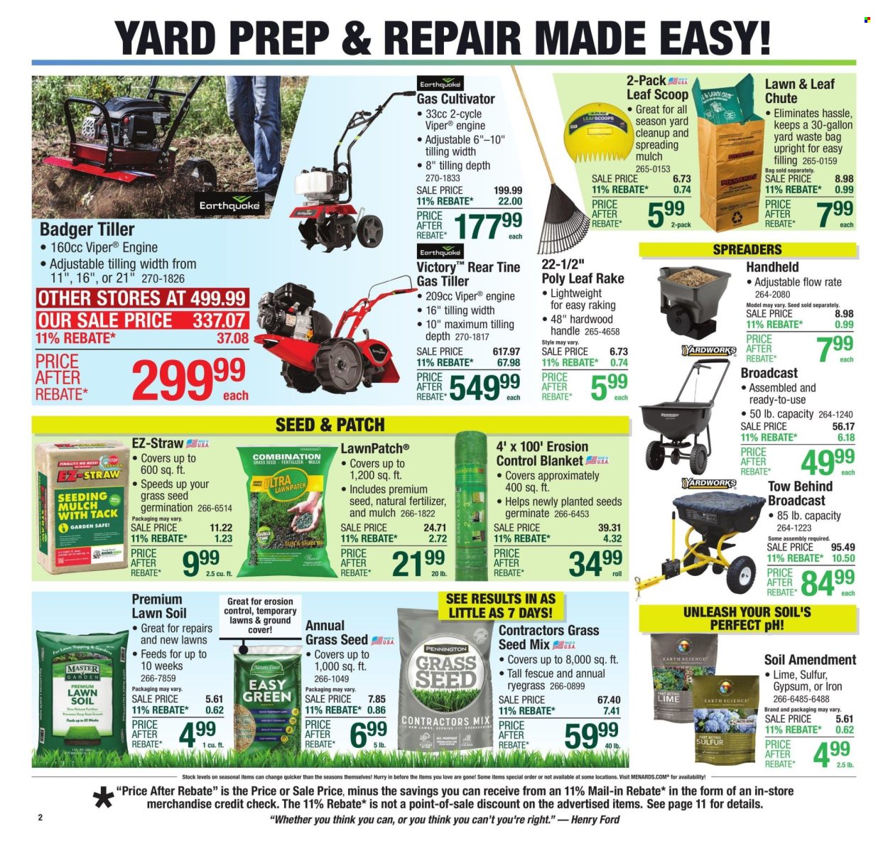 Menards ad - 03/13/2025 - 03/23/2025. Page 1