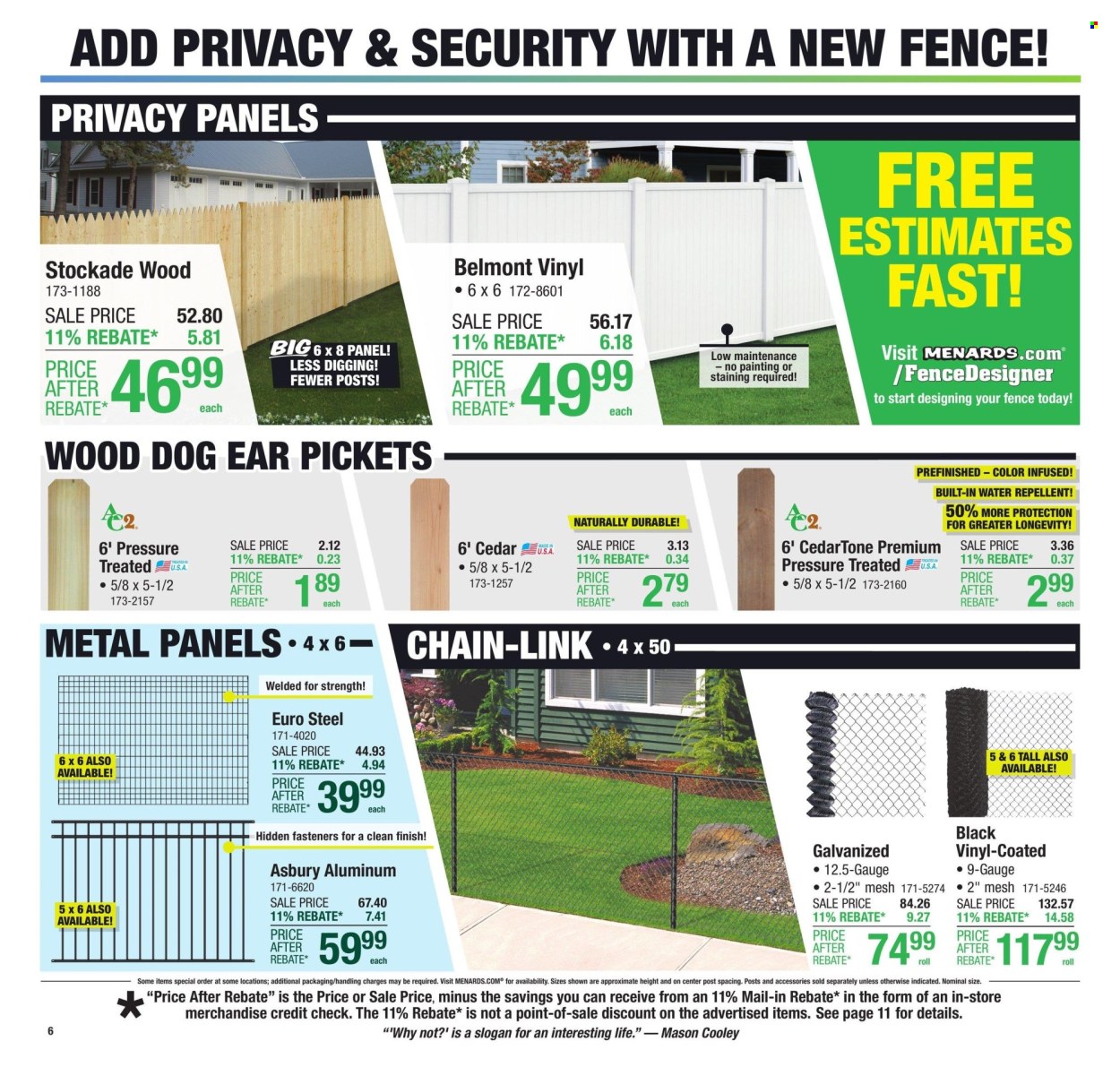 Menards ad - 03/13/2025 - 03/23/2025. Page 1