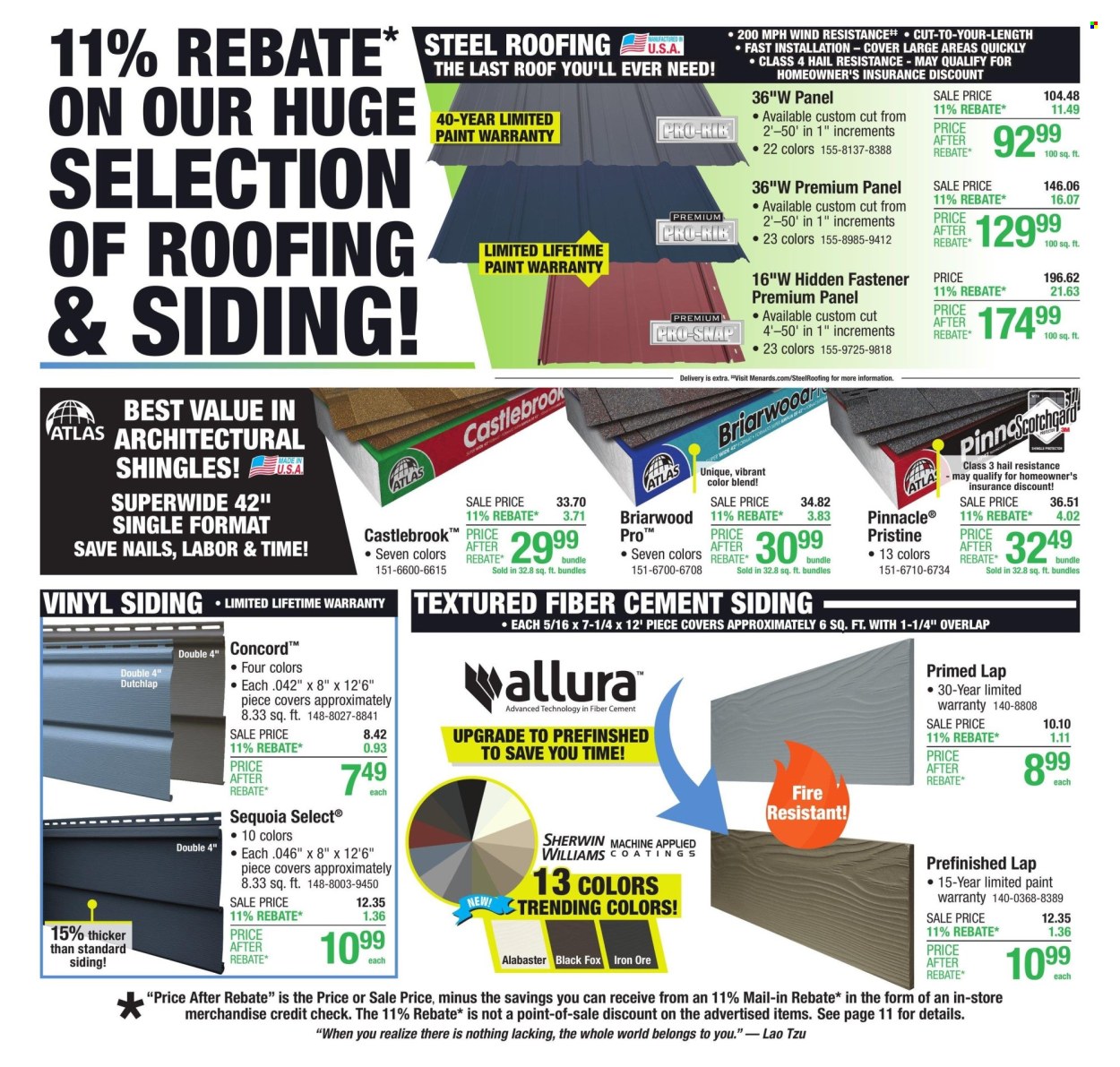 Menards ad - 03/13/2025 - 03/23/2025. Page 1