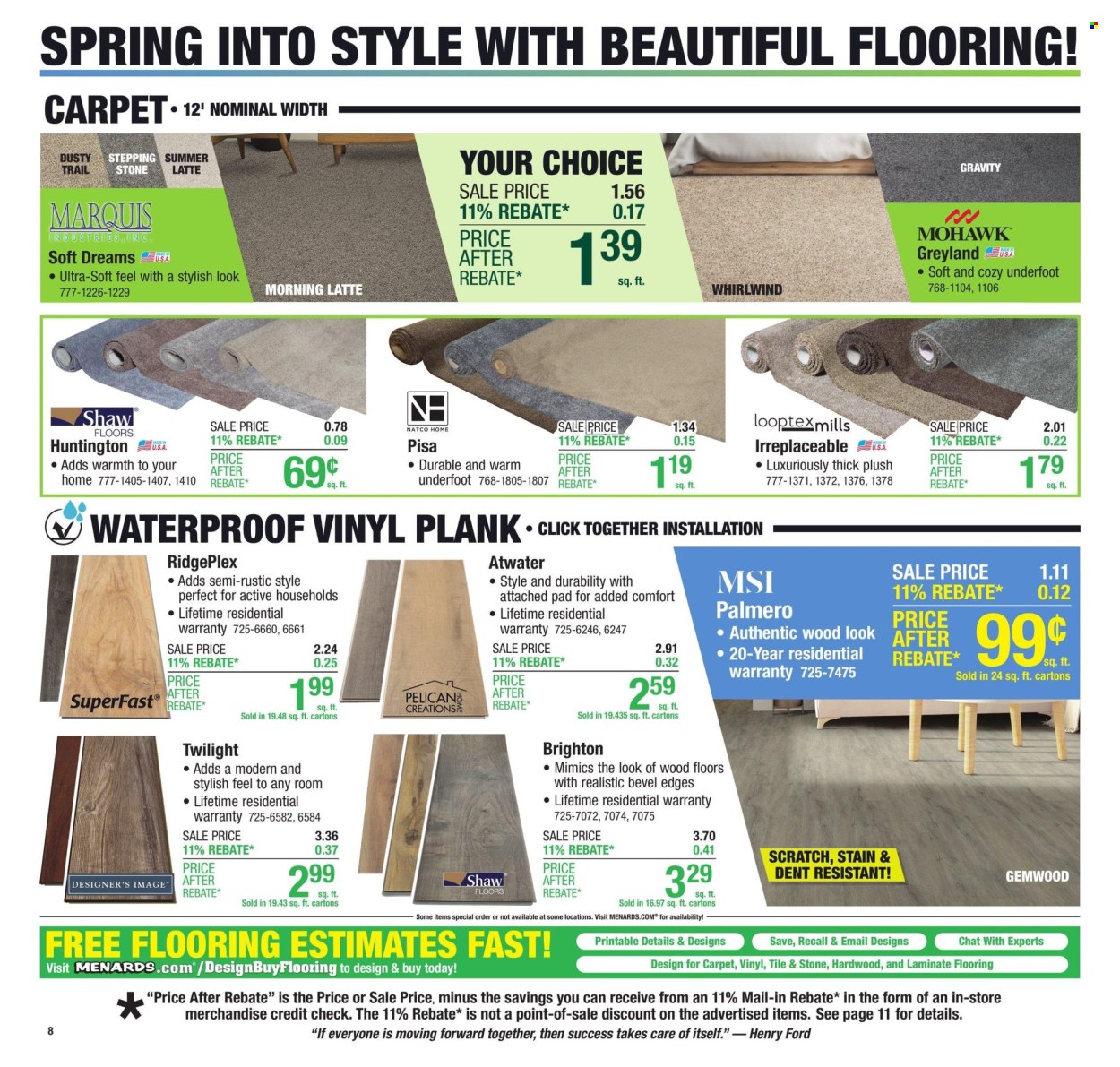 Menards ad - 03/13/2025 - 03/23/2025. Page 1