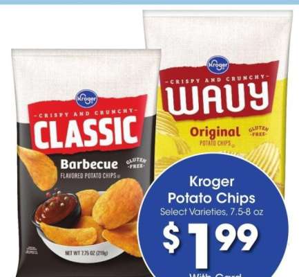 Kroger Potato Chips - Select Varieties, 7.5-8 oz