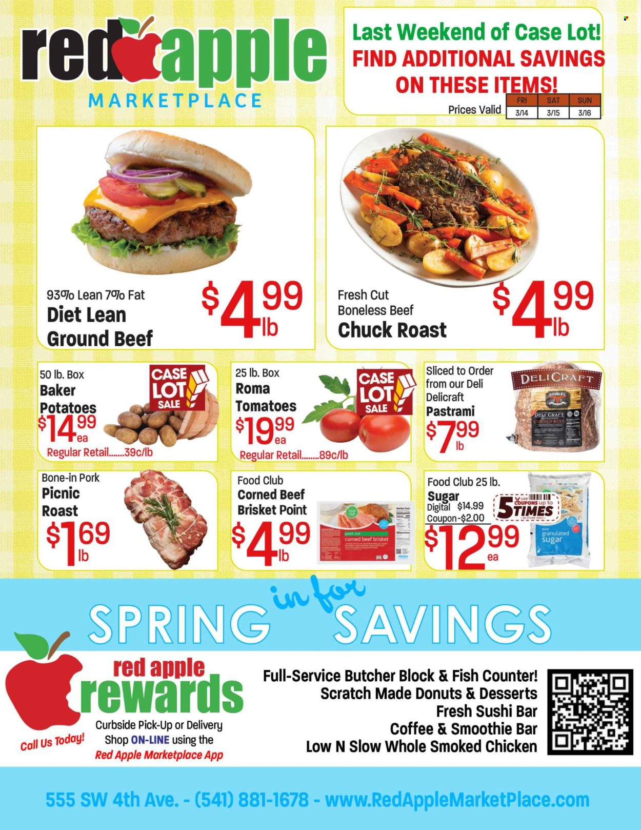 Red Apple Marketplace ad - 03/14/2025 - 03/16/2025. Page 1