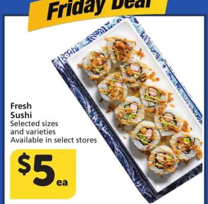 Fresh Sushi - Selected sizes and varieties