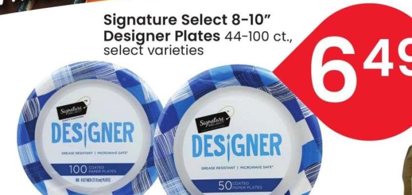 Signature Select 8-10" Designer Plates - 44-100 ct., select varieties