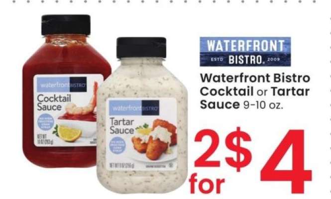 Waterfront BISTRO Cocktail or Tartar Sauce - 9-10 oz.