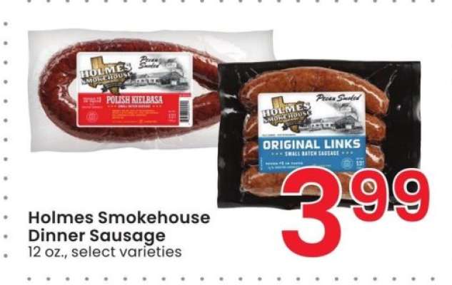 Holmes Smokehouse Dinner Sausage - 12 oz., select varieties
