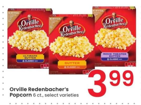 Orville Redenbacher's Popcorn - 6 ct., select varieties