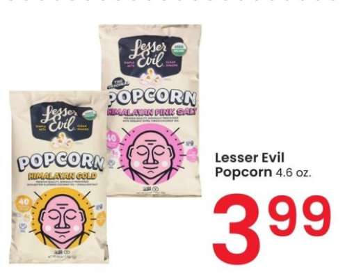 Lesser Evil Popcorn - 4.6 oz.