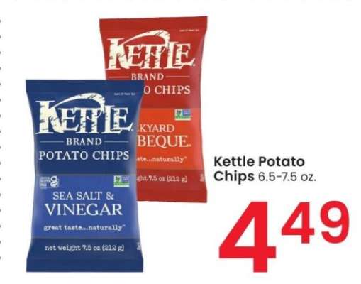 Kettle Potato Chips - 6.5-7.5 oz.