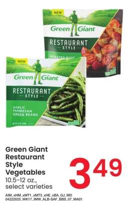 Green Giant Restaurant Style Vegetables - 10.5-12 oz., select varieties